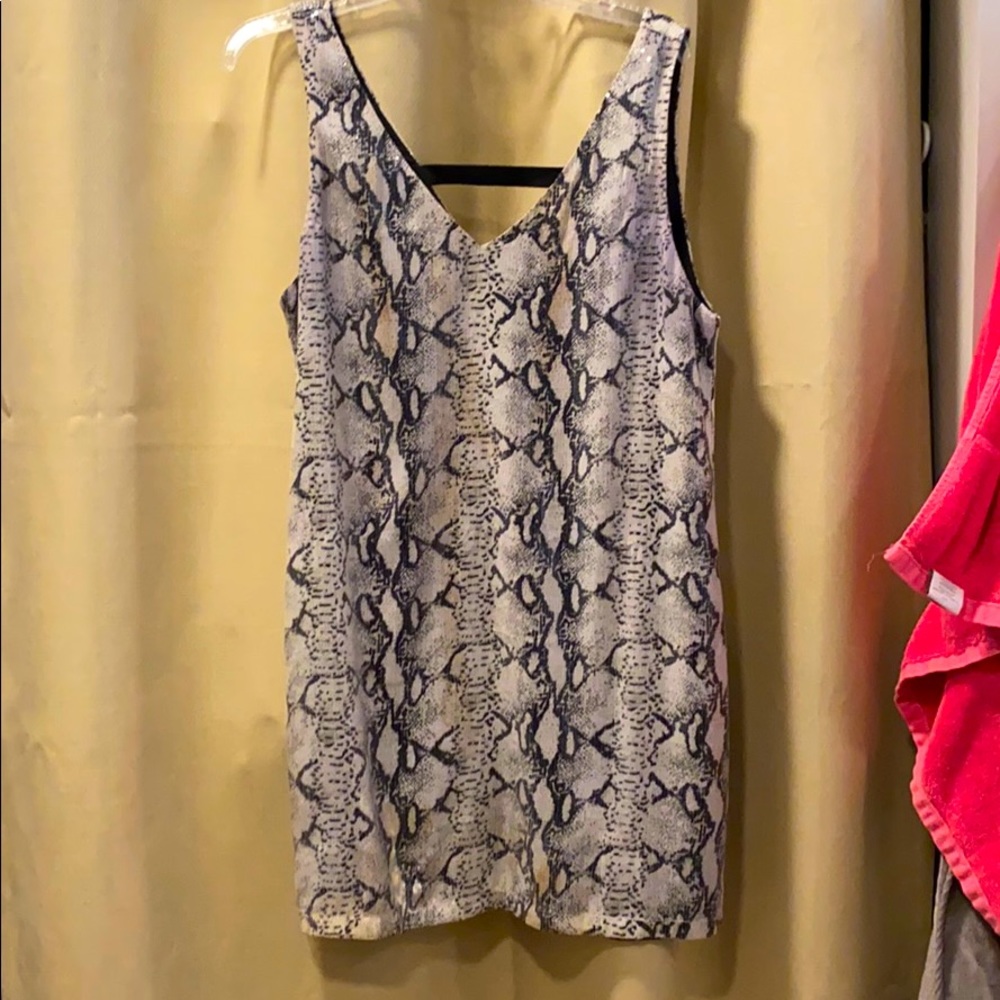Sequined Snake skin shift dress. Size M